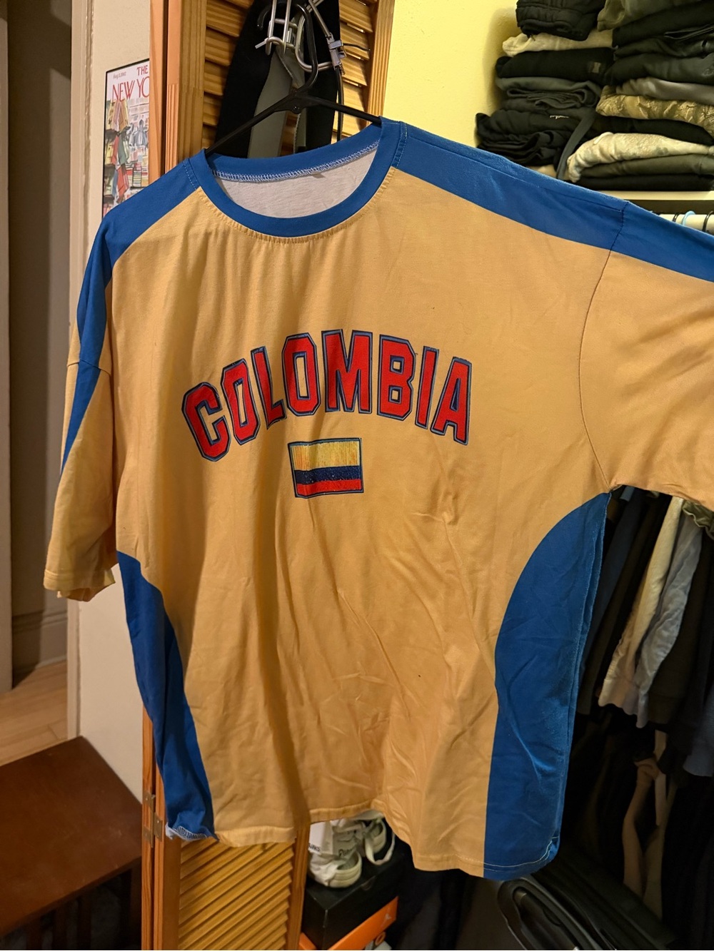 Colombia Graphic Short Sleeve Crewneck Tee - Yellow/Blue